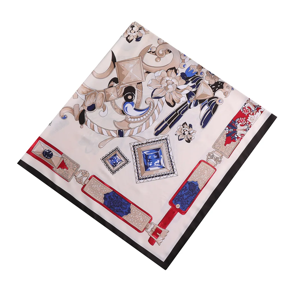 Модный дизайнерский шарф-цепочка Hoiime с драгоценным камнем шелковый шарф H