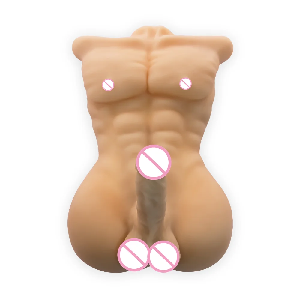 Реалистичные полностью Силиконовые Мужские половинные секс куклы с большим