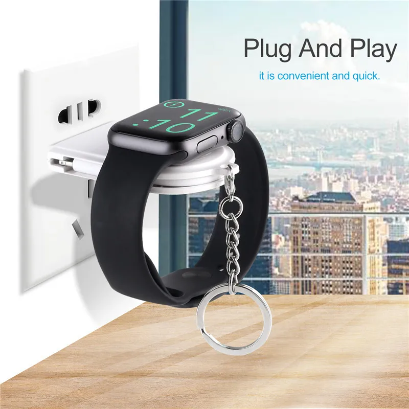 2 в 1 портативное магнитное Беспроводное зарядное устройство для Apple Watch 5 4 3 USB