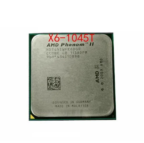 Бесплатная доставка Процессор Phenom II X6 1045T/HDT45TWFK6DGR/2 7 ГГц/AM3/938Pin/6 Мб L3 /E0 /95 Вт/45 нм |