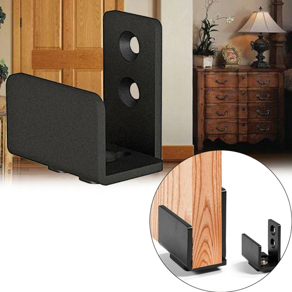 

Adjustable Sliding Floor Guide Clip Barn Door Clip Hardware with Screws Suitable for Barn Doors Prevent The Door from Swinging