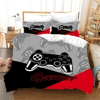 fashion game controller bed quilt cover for children kids bedding set 3d print colorful gamepad duvet cover useuau bedclothes