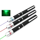 Зеленая, красная, фиолетовая лазерная указка, 5 мВт, 530 нм, 405 нм, 650 нм, Мощный синий лазерный прицел, мощная лазерная ручка