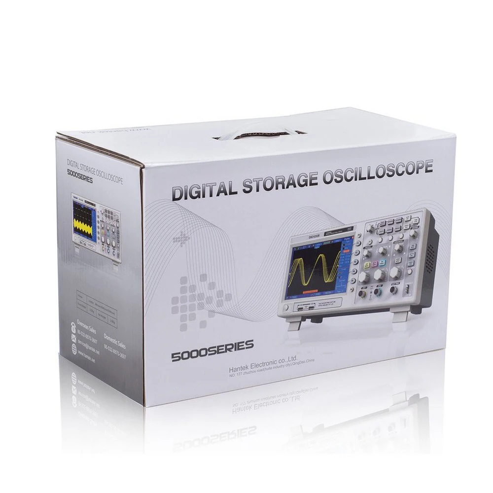 Hantek DSO5072P Цифровой осциллограф 70 МГц 1GSa/s 2CH 40K 7 &quotTFT сигнал в режиме реального