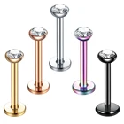 Женский пирсинг для губ, из нержавеющей стали, 1 пара, модные циркониевые серьги-гвоздики для губ 2021, пирсинг, хряща, уха, украшения для тела