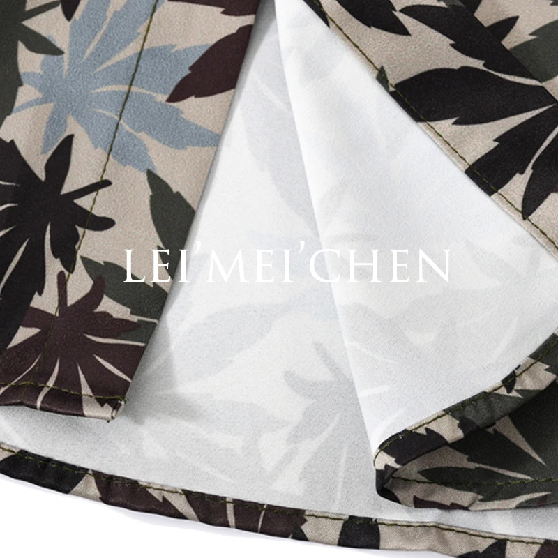 

LEIMEICHEN Casual Printed Long Sleeve Shirt Men High Streetwear 2020 Fall Women Shirt Retro Shirts Harujuku Mens Shirt WK1079