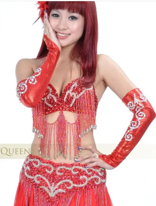 

1pair/lot woman belly dancing arm sleeve Sequin snake Armbands stafe performance sleeve