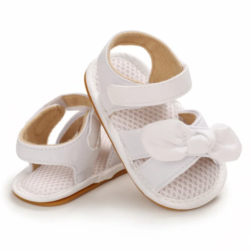

Cute Bowknot Baby Girl Shoes Summer Princess Newborn Sandals Anti Slip Infant Flat Heels Toddler Sandals For Girl Schoenen