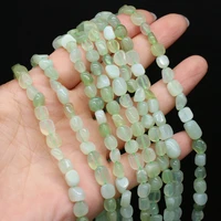 natural new mountain jades beads 6 8mm irregular green stone loose isolation beads for jewelry making diy necklace bracelet gift