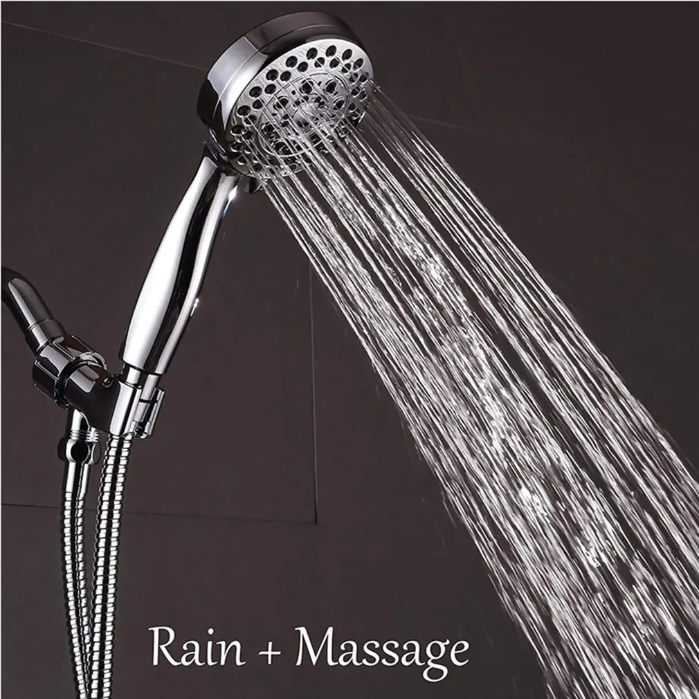 

Handheld Shower Head Five-function Electroplating Surface Hotel Family Adjustable Bathroom Shower Head