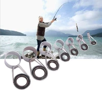 7sizes line rings eye guide tip repair diy tool fishing rod guides raft rod fishing accessories high quality