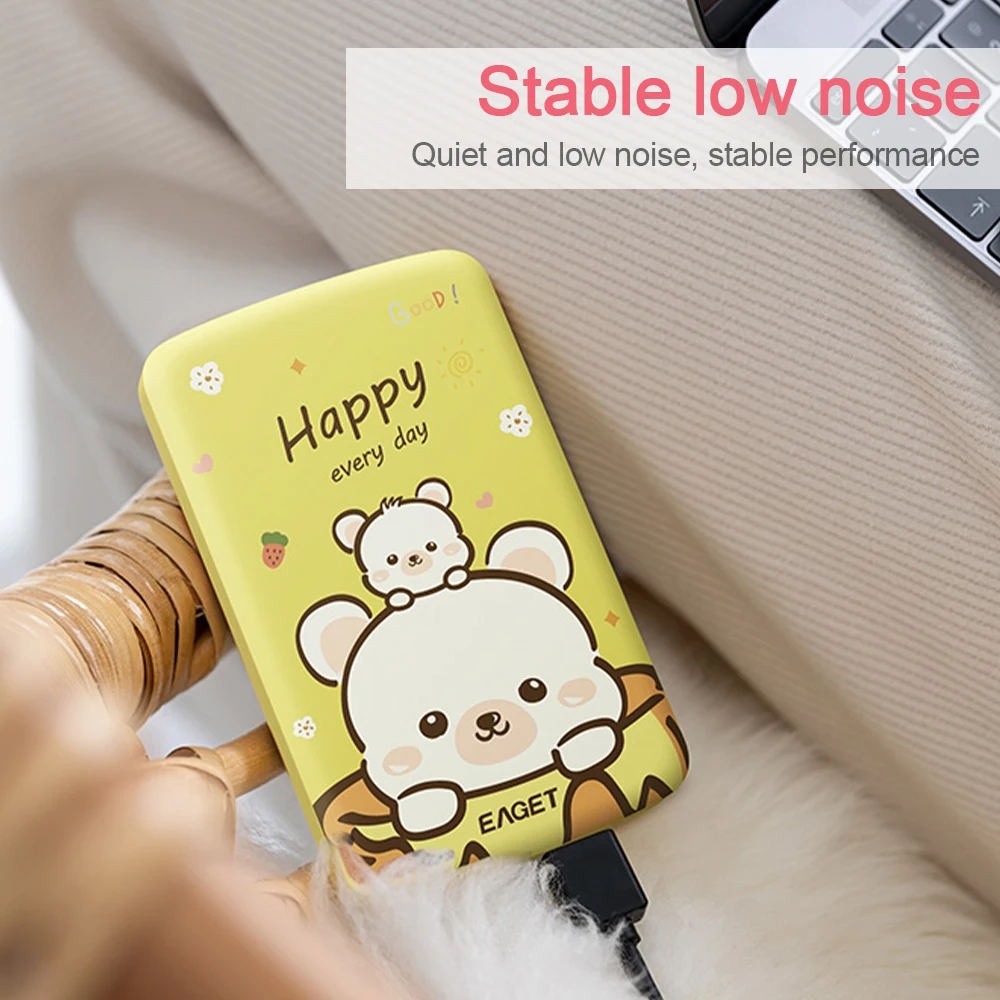 

EAGET G66 2.5inch USB 3.0 HDD Painted External Hard Drive 500GB High Speed HDD for Desktop Laptop Accessories