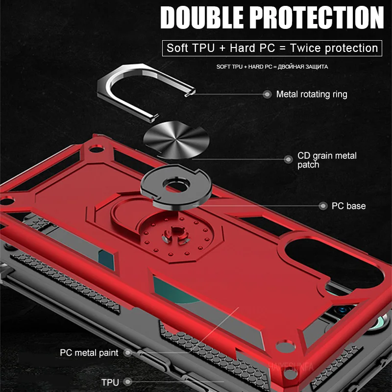Противоударный чехол для телефона samsung Galaxy S8 S9 S10 Plus S10e Note 8 9 10 A30 A50 A70 подставка с