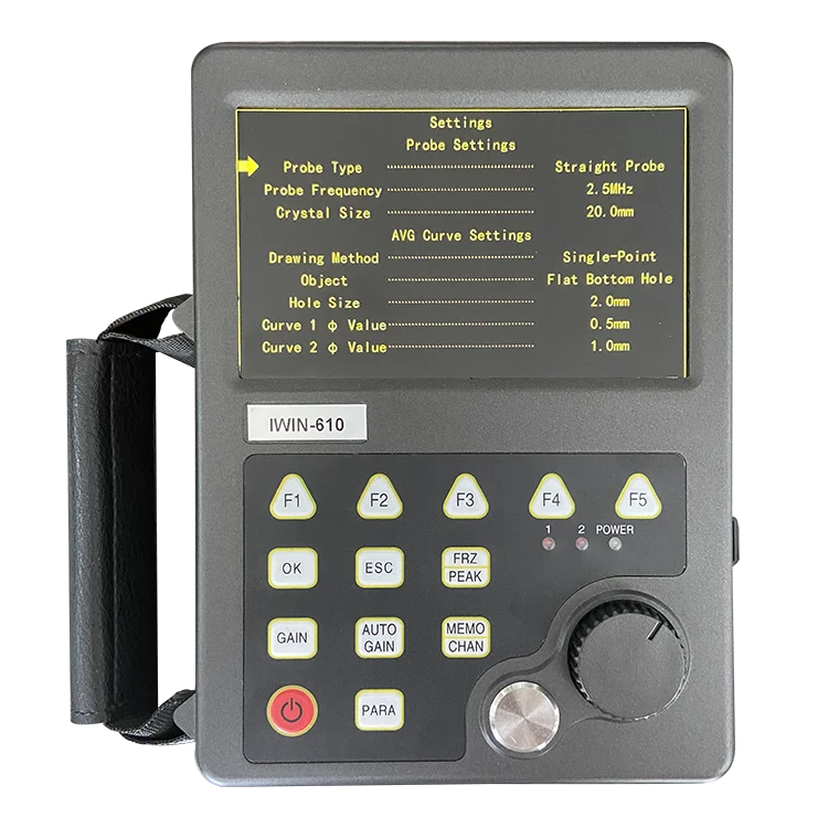 

Metal non-destructive testing with full digital ultrasonic flaw detection instrument