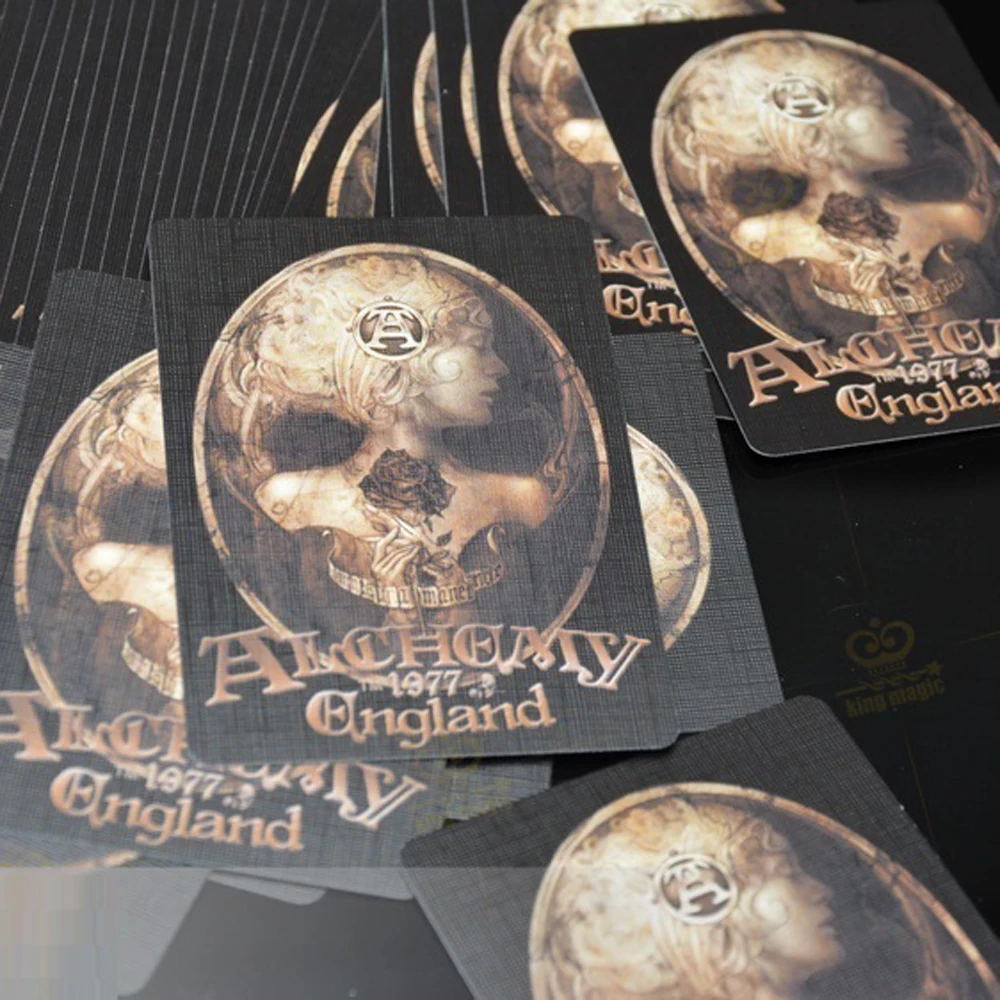 1 колода черного сердечника бумажная Алхимия искусственные велосипедные карты