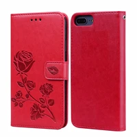 rose flower leather case for huawei honor 10 flip cover coque funda pu leather wallet cover for huawei honor 10 capas