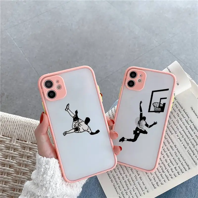 

Hot Off Basketball Phone Case Matte Transparent For iPhone 12 Mini 11 Pro XR XS Max 7 8 Plus