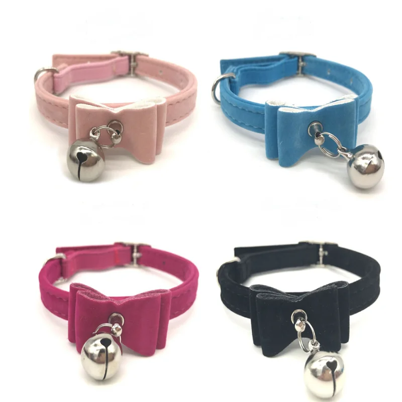 Ошейник для питомца кота с колокольчиком Регулируемый бриллиантовый жемчуг