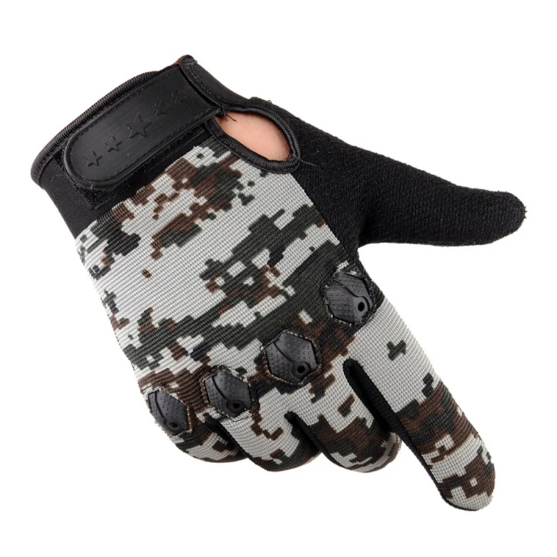 Уличные тактические армейские камуфляжные перчатки с веером тренировочные