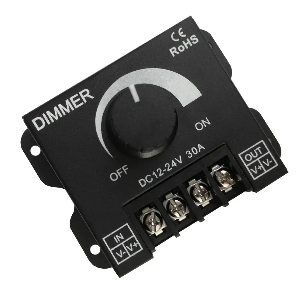 Светодиодный диммер DC12 24V 30A бесступенчатый Регулируемый переключатель для