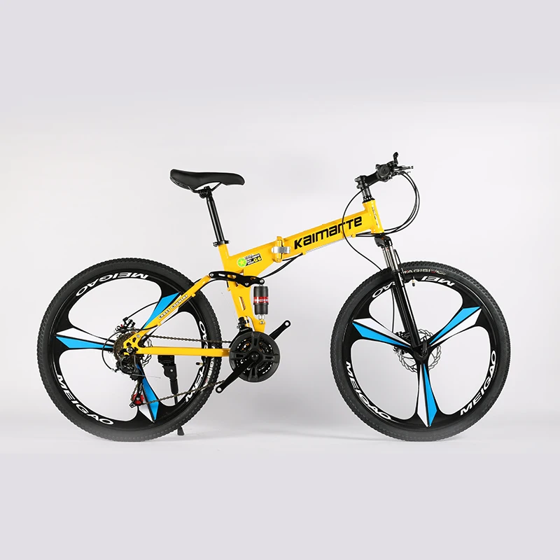 Складной велосипедный велосипед 26 дюймовые стальные 21 скоростные велосипеды