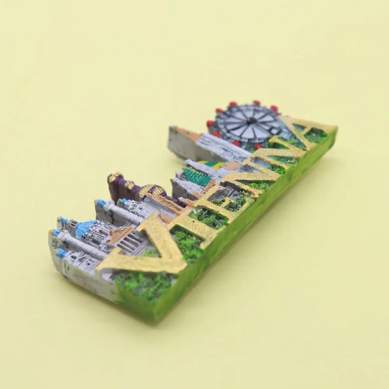 Магнит на холодильник Бали Австрия Италия сувенир из США квадратный красочный