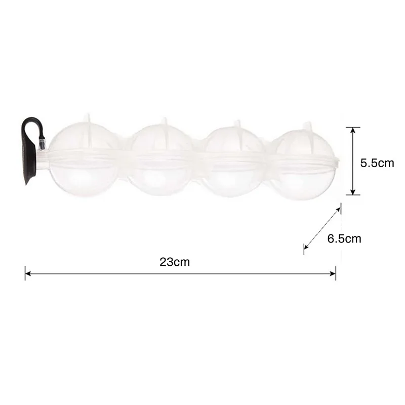 

4 Cavity Ice Cube Maker Form For Ice Flexible Silicone Whiskey Cocktail DIY Round Ice Ball Ice Grid Party For Bar Kitchen Tool