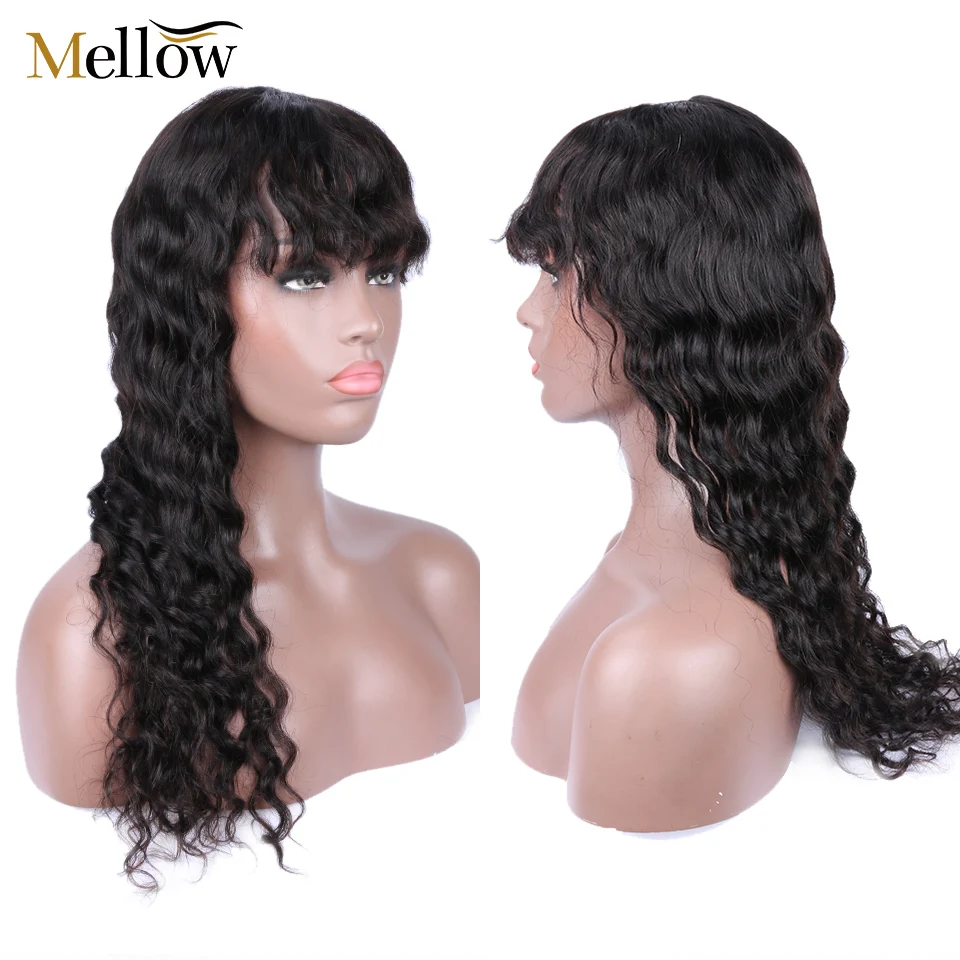 Бразильский 4X4 кружевной парик их натуральных волос волна воды кружева спереди