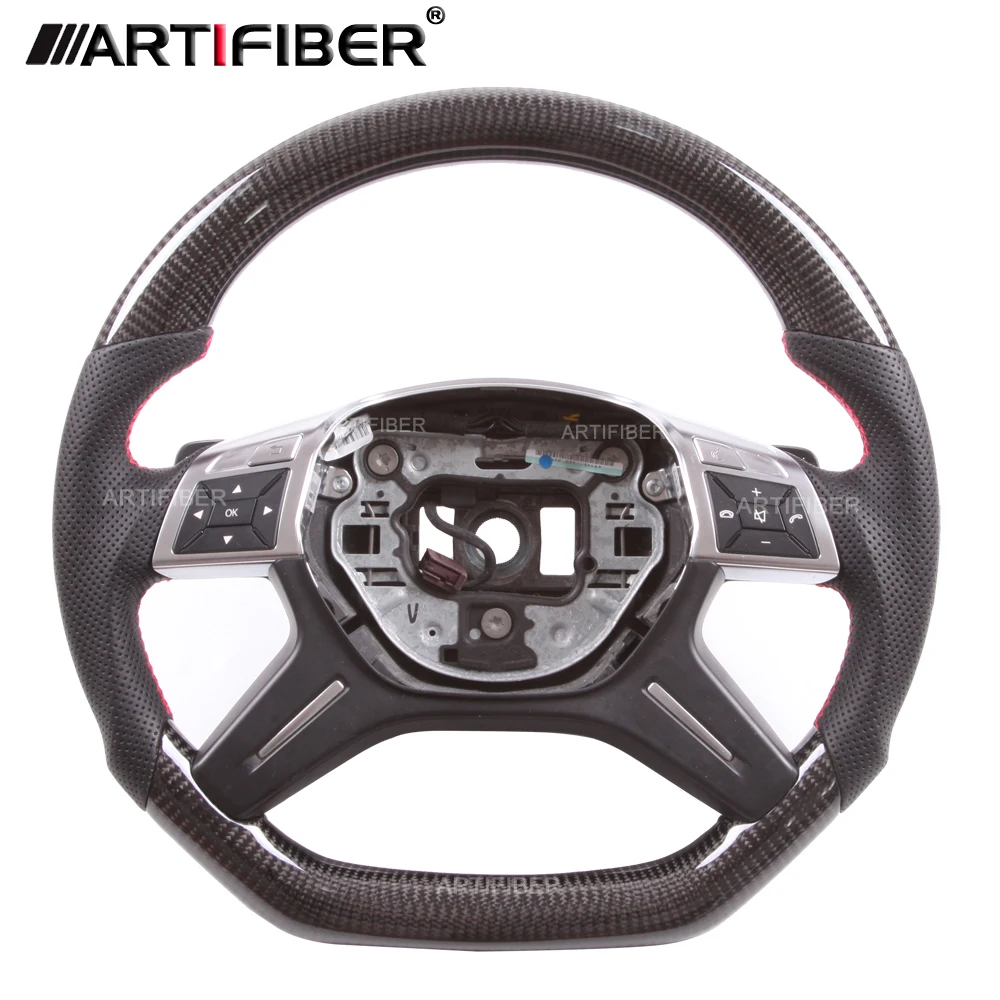 

100% Real Carbon Fiber Steering Wheel for Mercedes Benz C E G Class AMG G63 W204 S204 W212 V212 S212 W463