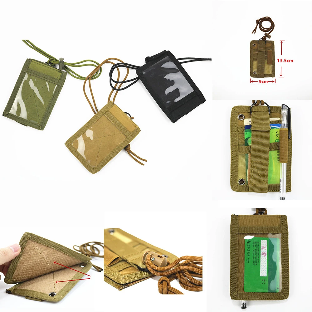 Тактический чехол для удостоверения личности охоты военная нейлоновая