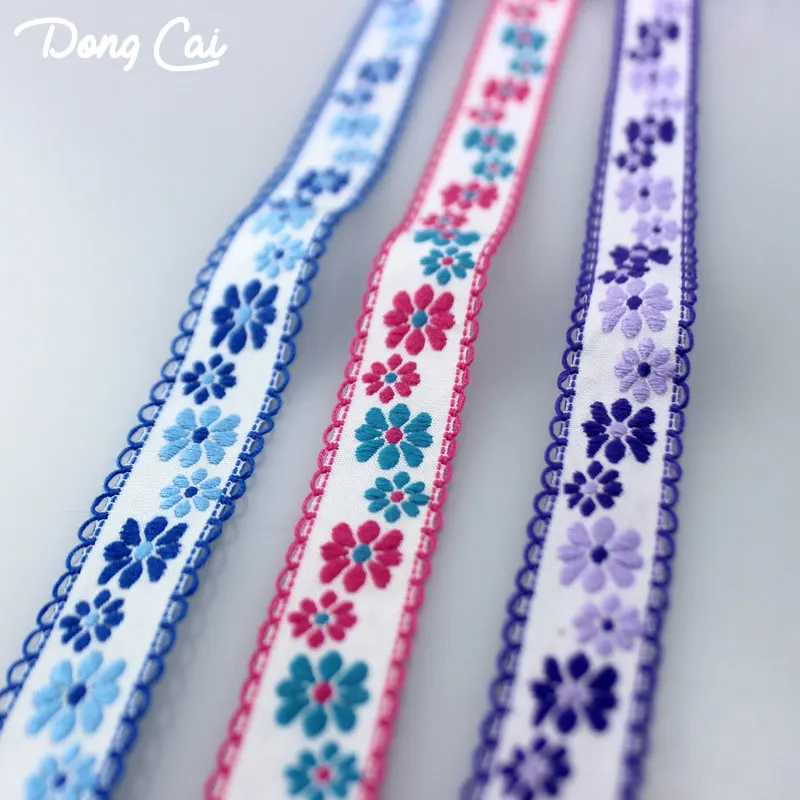 Ethnic lace Polyester cotton ribbon embroidered jacquard trim webbing embellishments for sewing 3yards/lot Width 2CM | Дом и сад