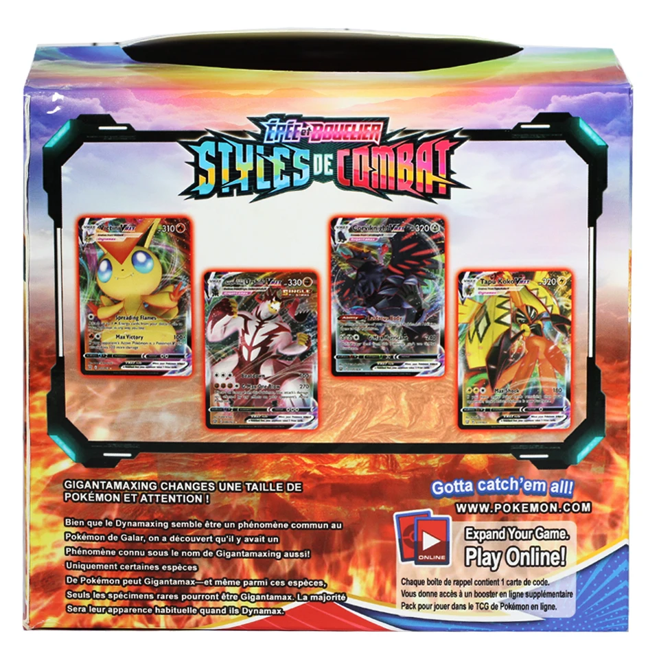 

2021 Newest Pokemon 360 pcs/set Cards Toys French Trading Card Game Sword Shield Collection Box Card Energy Trainer Tag Team