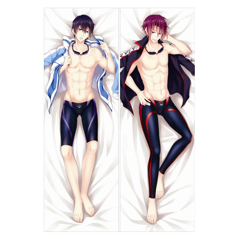 Аниме бесплатно! Чехол для плавания Iwatobi клубный мужской накидка Dakimakura Rin Matsuoka &