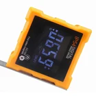 Инклинометр с четырьмя боковыми магнитами, оранжевый конический измеритель уровня, водонепроницаемый цифровой транспортир, угломер