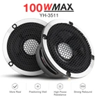 Высокоэффективный динамик 3,5 дюйма 100 Вт, аудио звуковой динамик колонка с полным диапазоном, Частотный динамик для автомобильной аудиосистемы сделай сам, 2 шт.