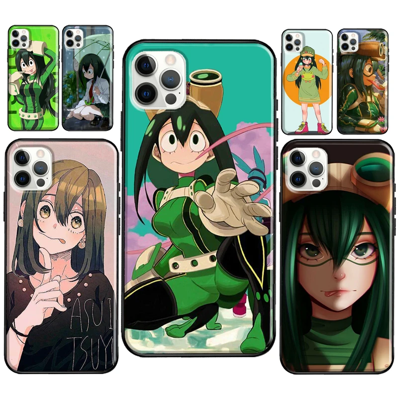 Чехол Asui Tsuyu для iPhone 12 Pro Max 13 Mini SE 2020 8 7 Plus 11 X XS XR | Мобильные телефоны и аксессуары