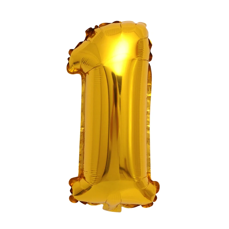 16 дюймов Большой Фольга на день рождения воздушные шары гелиевые шара с цифрой