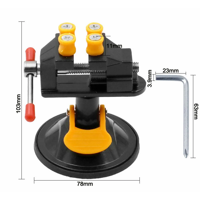 Adjustable Table Vise Household Workbench 360° Grinder Rotary Hand Drill Toggle Clamp Pliers Electric Small Bench | Инструменты