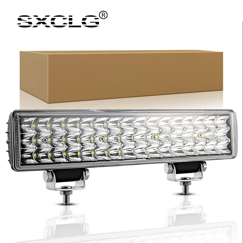 

SXCLG 12-дюймовый 48 Вт Автомобильный светодиодный рабочий светильник панели авто пятно света для бездорожья LED дальнего света противотуманная ...