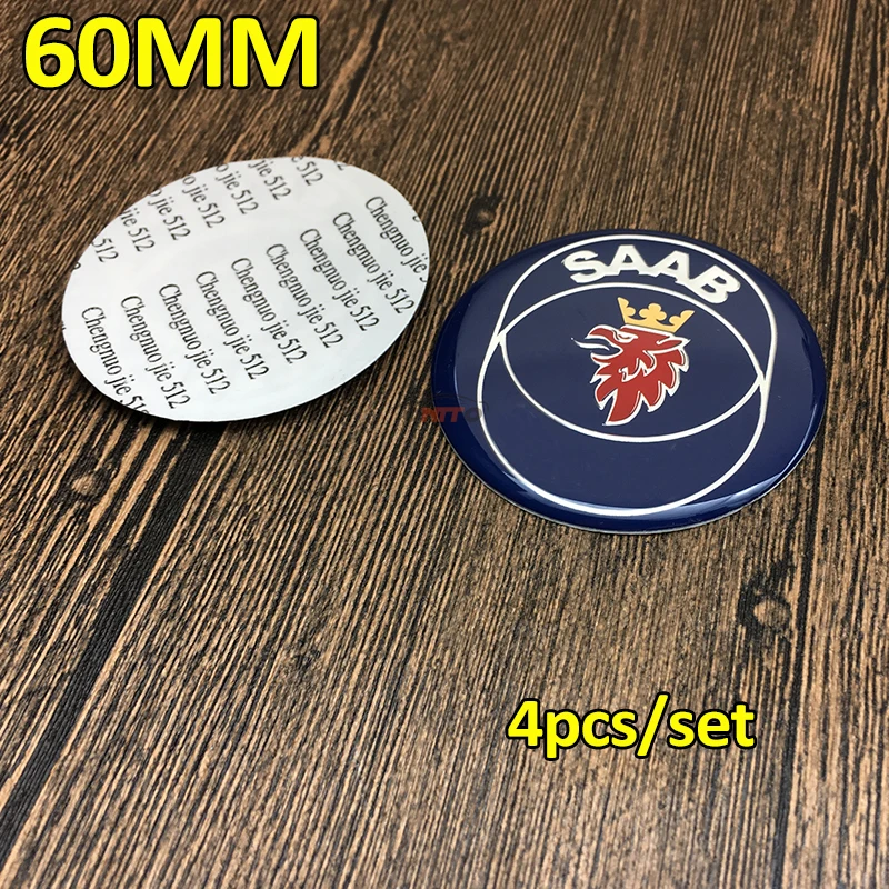 4 шт./компл. 60 мм наклейки на ступицу колеса 9-3 9-5 93 95 | Автомобили и мотоциклы