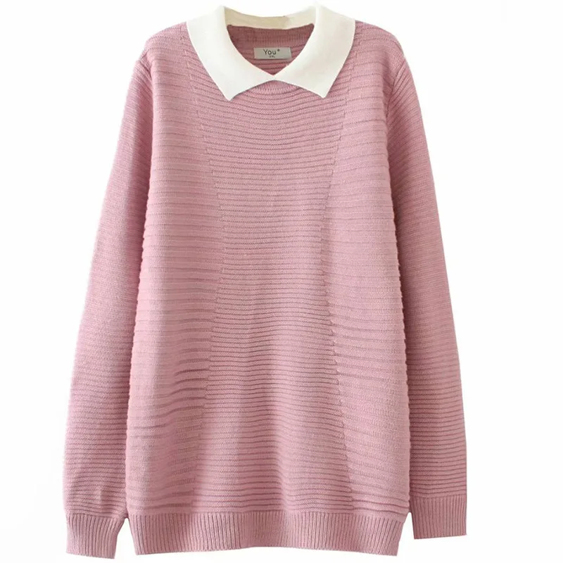 

Clearance Sale Plus Size Casual Essential Sweaters Women Autumn Winter Fashion Loose Long Sleeve Knitting Pullovers E2-9577