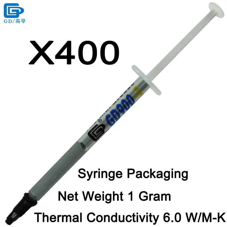 GD900-1-SY1 400 PCS GD900-1 Термальность проводящая силиконовая смазка паста соединения, содержащий серебристо-серый CN30 CN150 CN1000 ST30 SSY1 SY1 SY3 SY7 SY15 SY30 BX3 - Цвет лезвия: GD900-1-SY1 400 PCS
