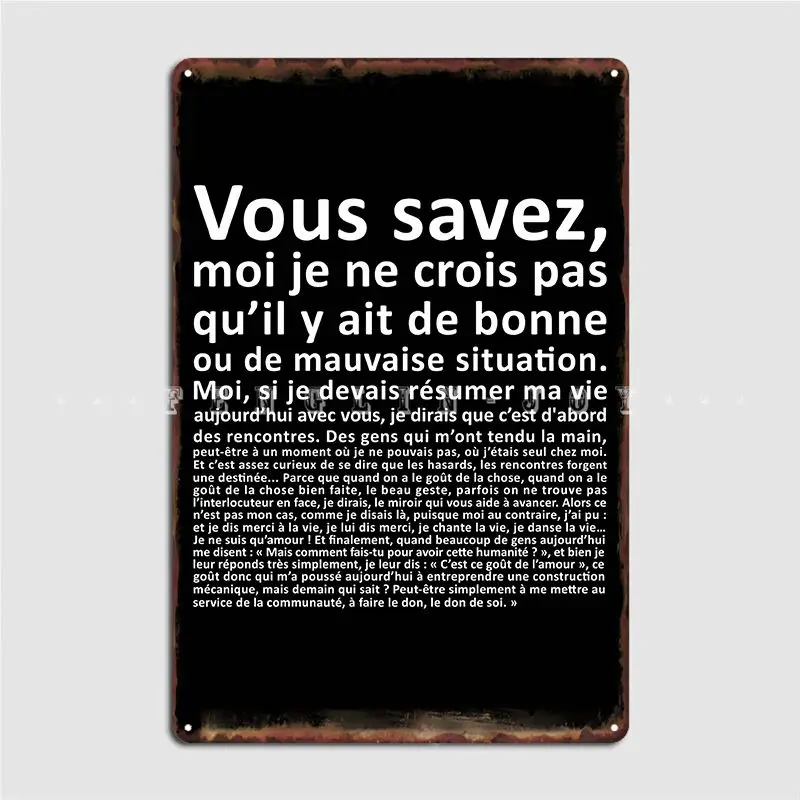 

Monologue Metal Sign Painting Décor Cinema Garage Funny Party Tin Sign Poster