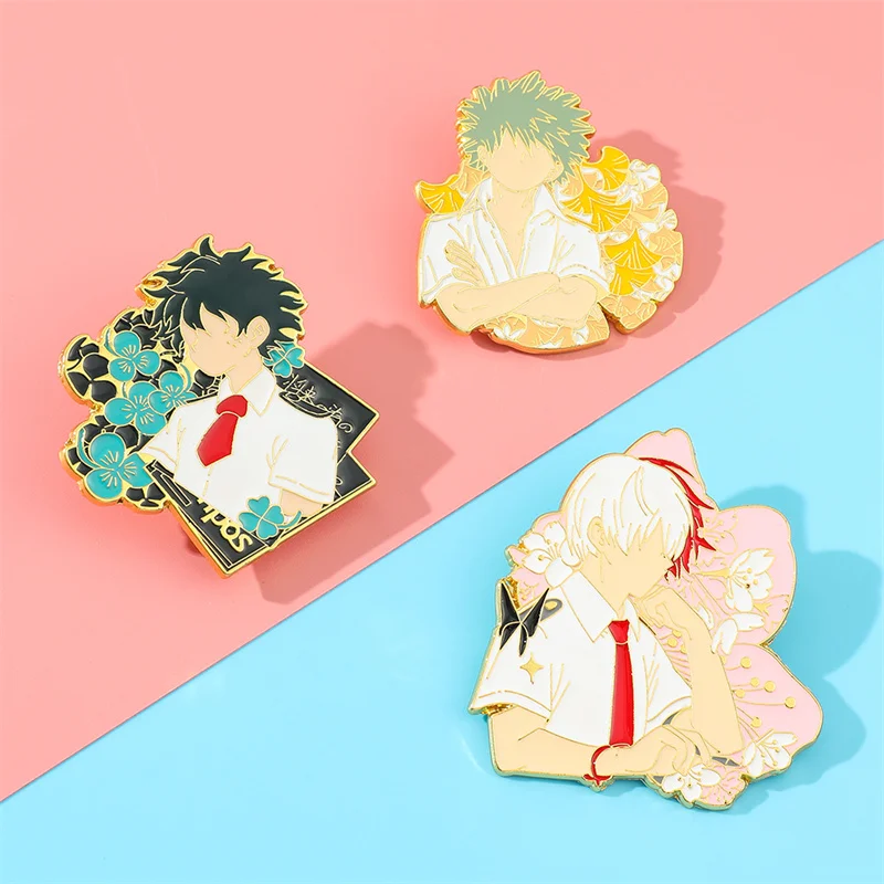 Эмалированные булавки в стиле аниме Моя геройская Академия значок брошь