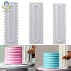 Пластиковый скребок для торта в разных стилях, 3 варианта, форма торта, кондитерские изделия, бытовой удобный кухонный скребок для крема DDJ