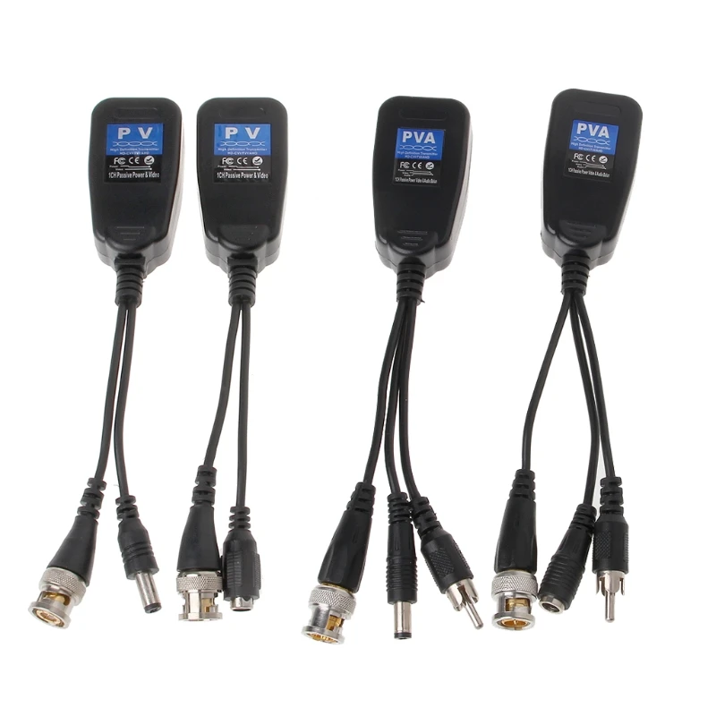 5 пара/лот 8MP видео Balun Пассивный RJ45 трансивер CCTV источник питания постоянного