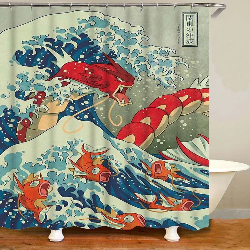 

Занавеска для душа The Great Wave off Kanto Kanagawa