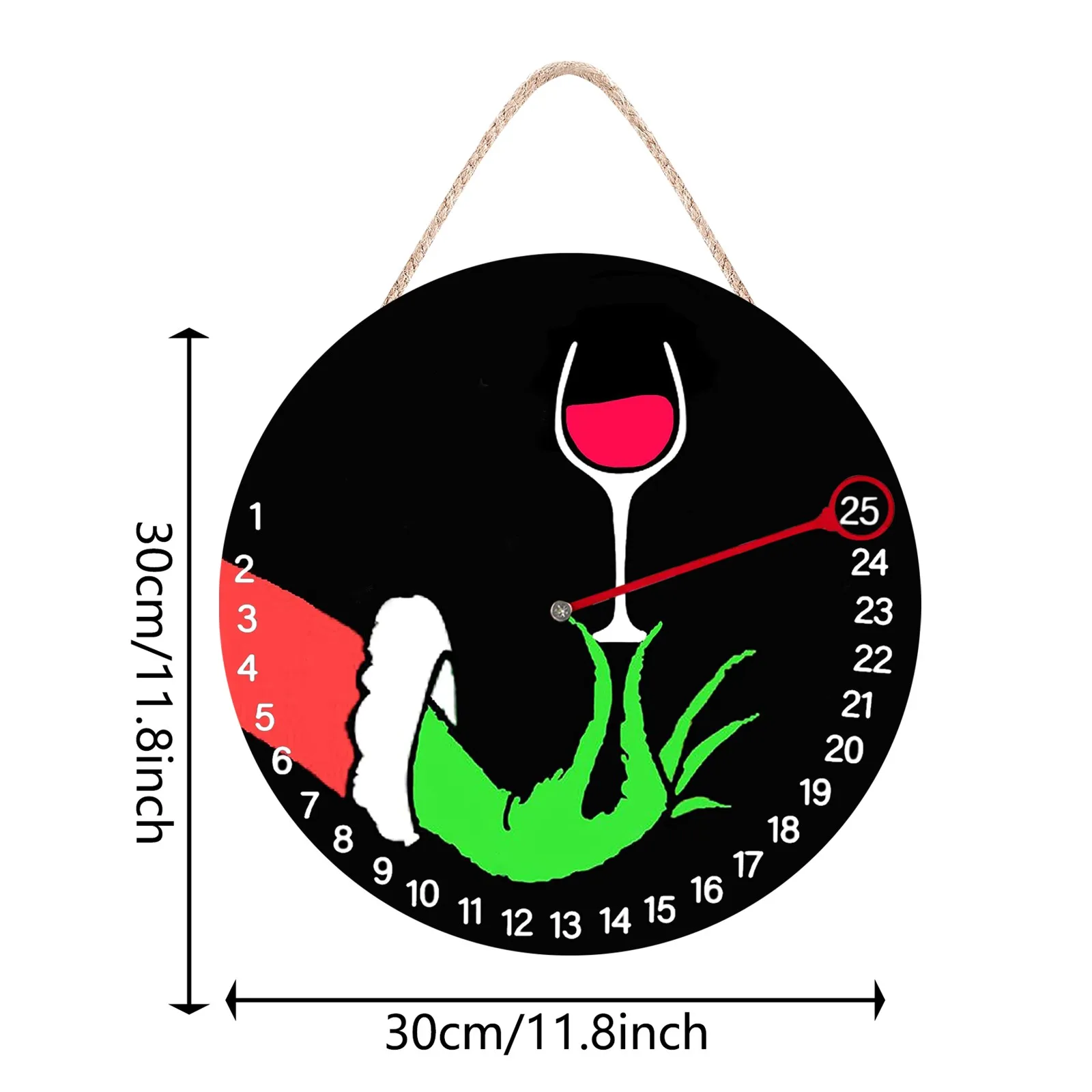 Подвесной Рождественский календарь 25 дней деревянный список украшение для