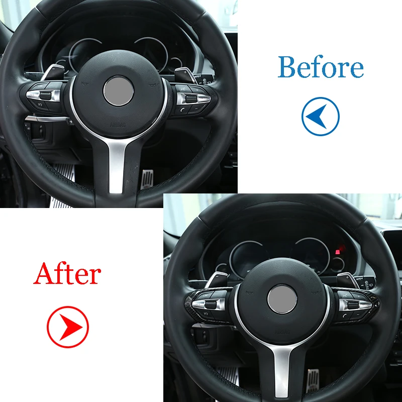 Углеродное волокно для BMW F20 F22 F21 F30 F32 F33 F36 F06 F12 F13 X5 F15 X6 F16 украшение рулевого колеса