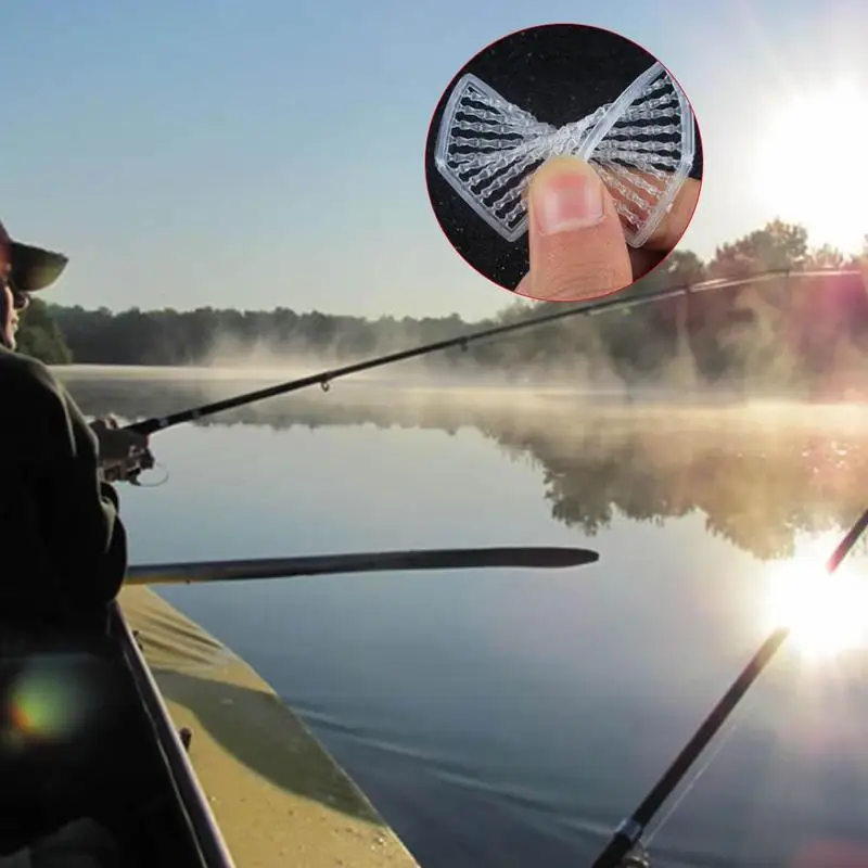 100 шт./компл. очистить волосы снаряжение рыболовное блокировочные Упоры для